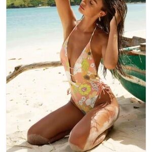 Floral One Piece Swimsuit